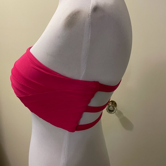 Mikoh Cape Town banded bandeau in sea berry - Picture 11 of 12